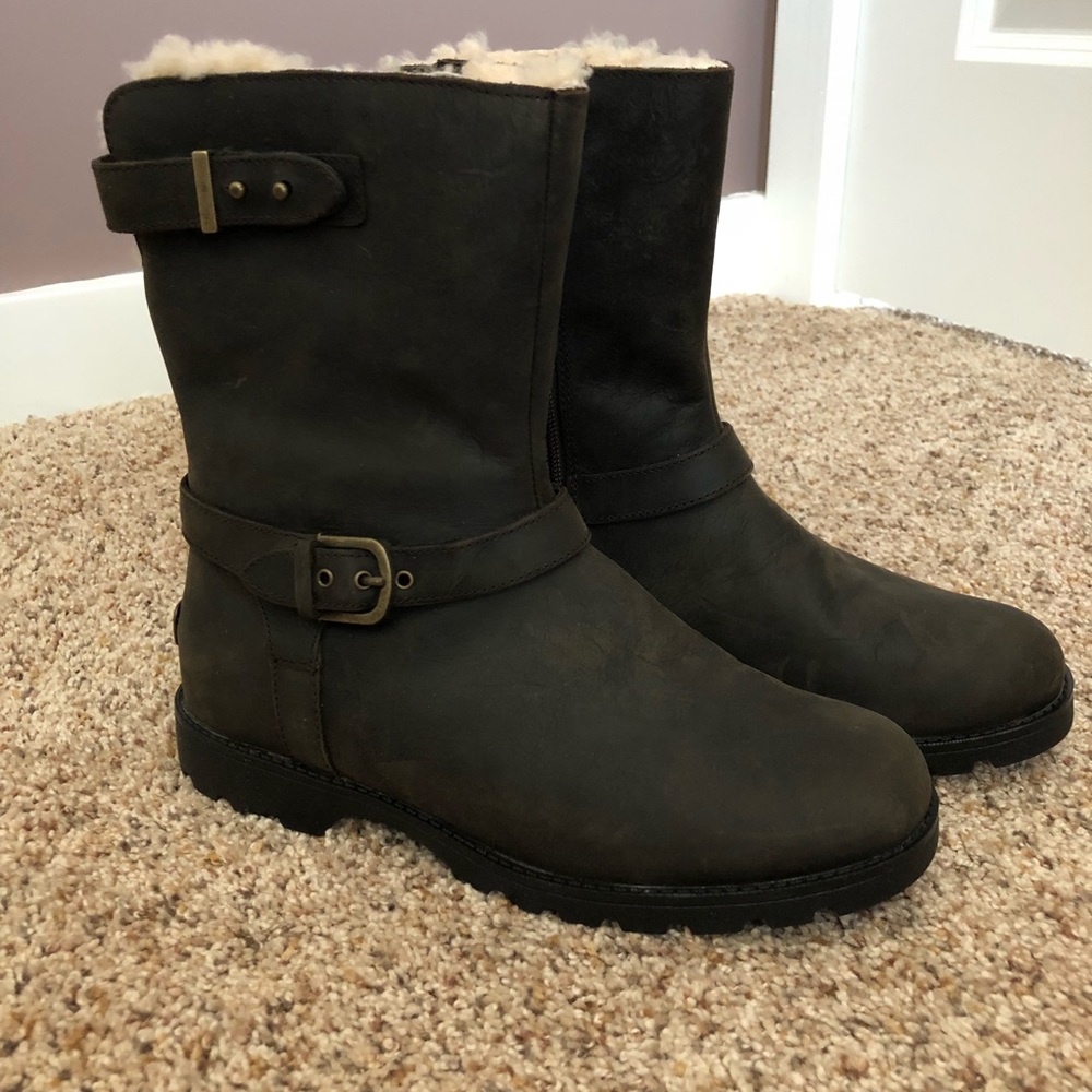Leather UGG boots